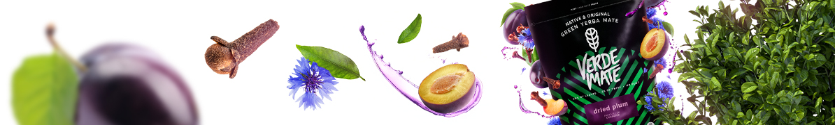 Baner Verde Mate Green Dried Plum – yerba mate z suszoną śliwką