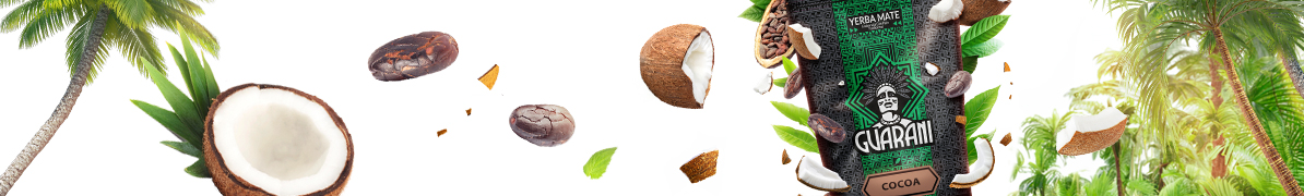 Baner yerba mate Guarani Cocoa – yerba mate z dodatkiem kokosów i czekolady