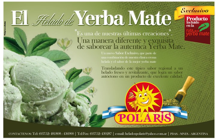 yerba mate lody helados
