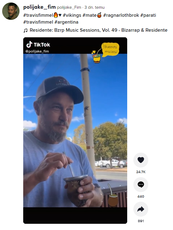 Travis Fimmel i yerba mate