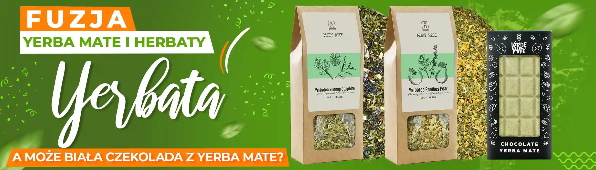 Yerbata i biała czekolada z yerba mate w sklepie poyerbani.mom