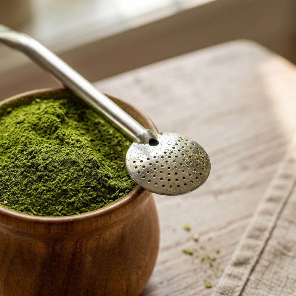 Bombilla typu bomba do yerba mate – filtr do drobno mielonej yerby