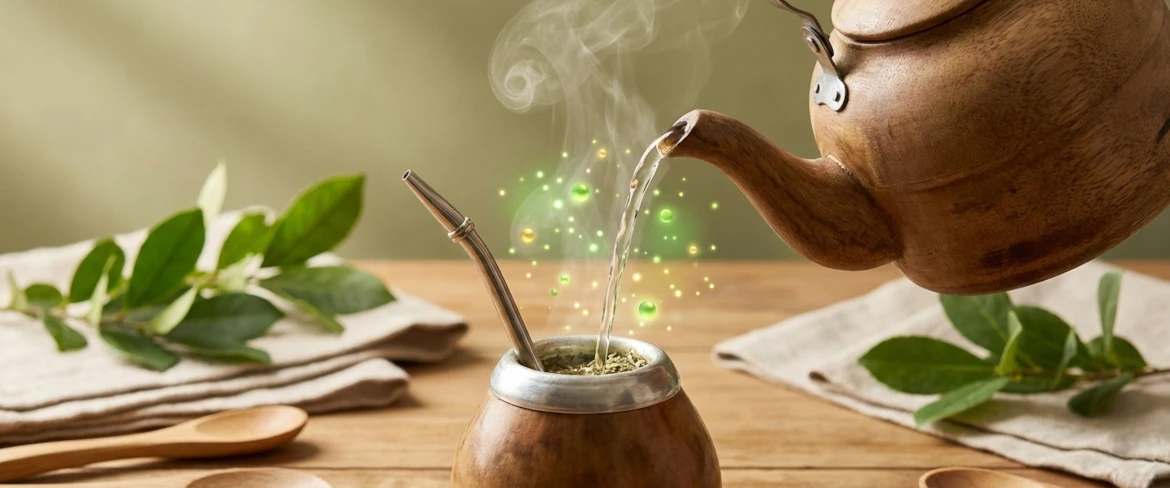 Parzenie yerba mate w odpowiedniej temperaturze pozwala zachować antyoksydanty