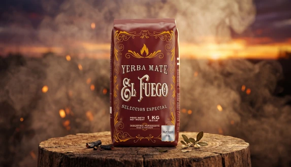 Yerba mate El Fuego Elaborada 1 kg w tradycyjnym papierowym opakowaniu
