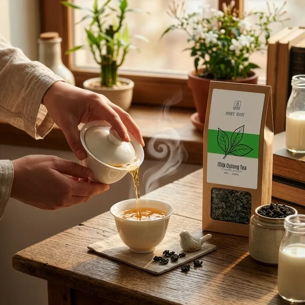 Zaparzana herbata milk oolong od Mary Rose – sprawdź, gdzie kupić herbatę oolong