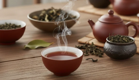 Czerwona herbata Pu Erh w filiżance – chińska herbata czerwona o głębokim aromacie
