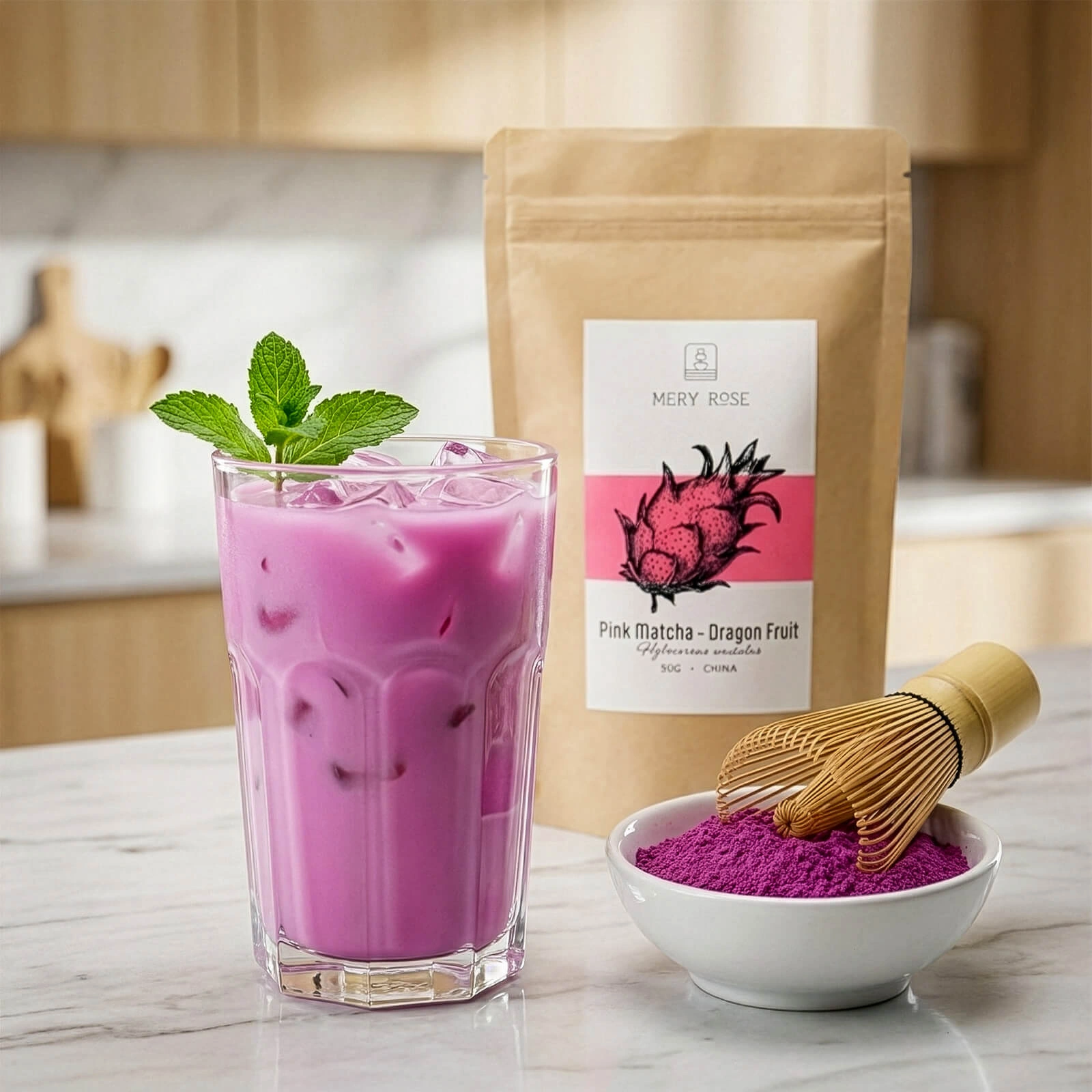 Mary Rose – Pink Matcha
