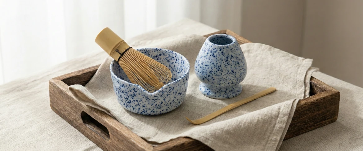 Matcha zestaw prezentowy – elegancki zestaw do herbaty matcha z akcesoriami