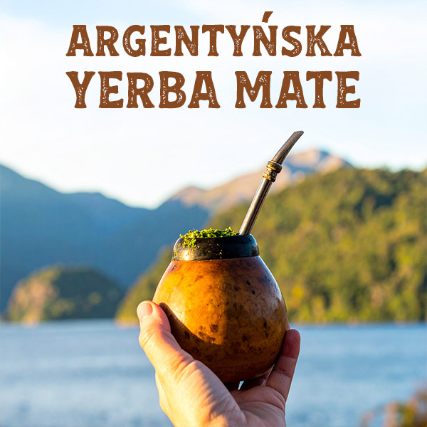 Argentyńska yerba mate w tykwie z bombillą