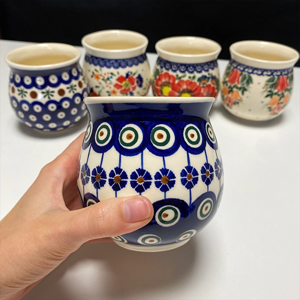 Tykwa do yerba mate z ceramiki bolesławieckiej