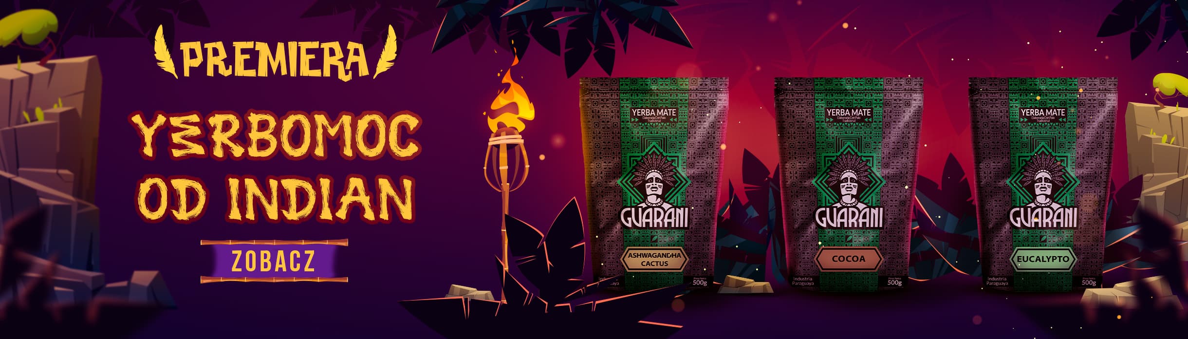 Nowe smaki Guarani Ashwagandha Cactus, Cocoa, Eucalypto