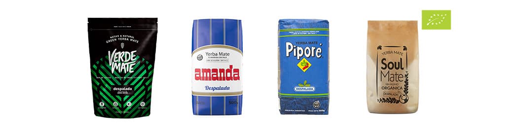 Yerba Mate Despalada - Sin Palo - przykłady