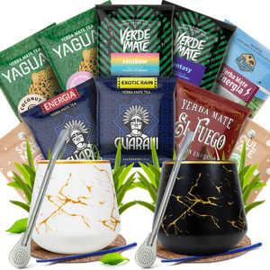 Zestaw Yerba Mate dla dwojga próbki 10x50g 2x Matero + 2x Bombilla