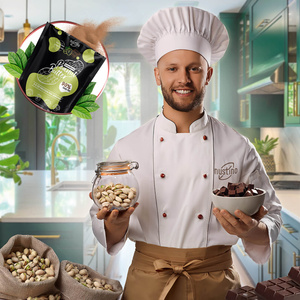 Nustino – Masło Orzechowe w Proszku – Pistacja & Czekolada (bez dodatku cukru) 400 g