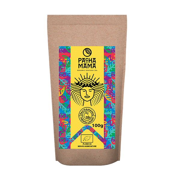 Guayusa Pachamama Menta Limón – organiczna z miętą i cytryną – 100g