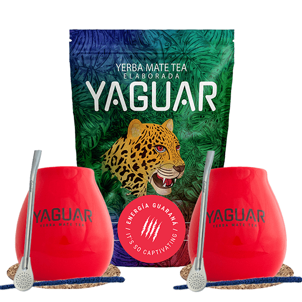 Zestaw Startowy dla dwojga Yerba Mate Yaguar Energia 500g
