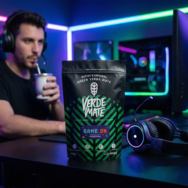 Verde Mate Green Game On 0,4 kg – yerba mate dla graczy o smaku energy drinka