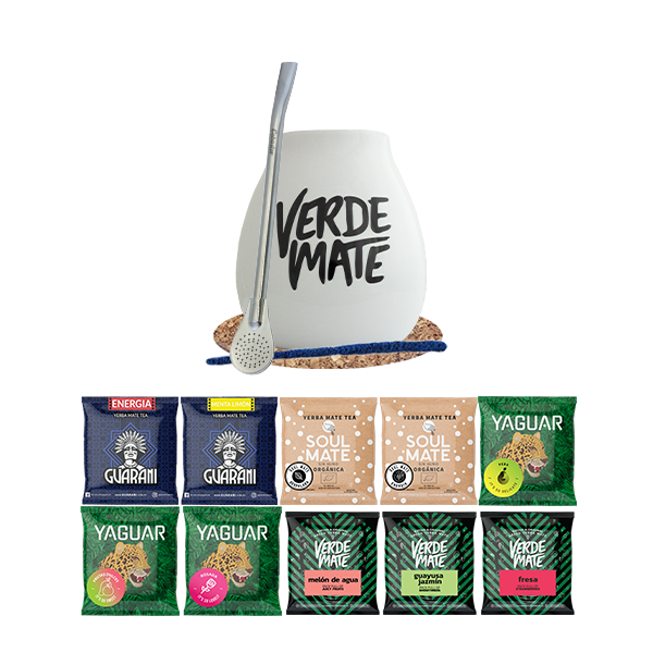 Zestaw Yerba Mate Green 500g Tykwa Bombilla 10x50g