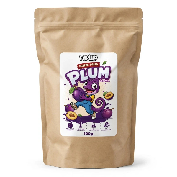 FiloLilo – Śliwka liofilizowana (połówki) 100 g