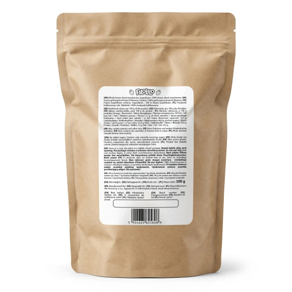 FiloLilo – Truskawka liofilizowana (cała) 100 g