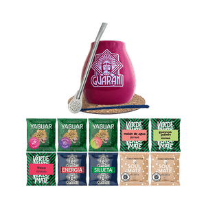 Zestaw Yerba Mate 500g Tykwa Bombilla 10x50g - Zestaw Prezentowy