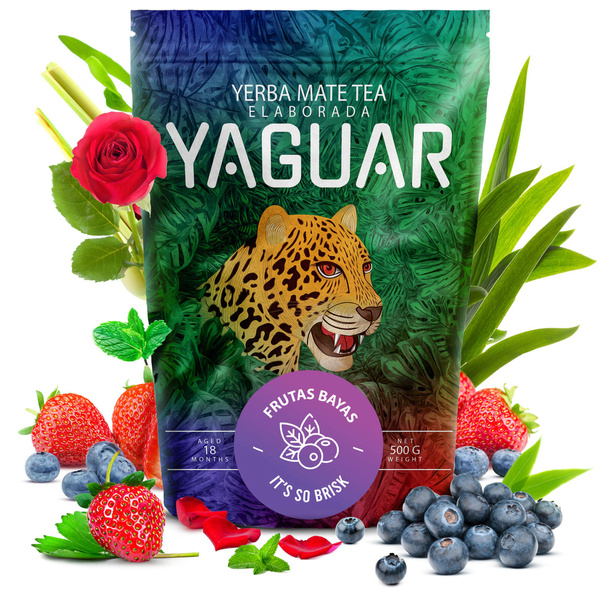 Zestaw Yerba Mate Yaguar Owocowe 3x500g 1,5kg