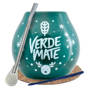 Zestaw Yerba Verde Mate Tykwa zimowa Bombilla