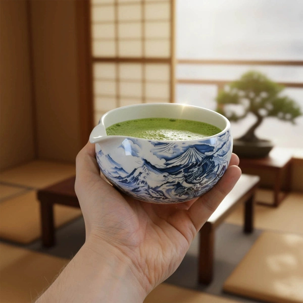 Zestaw ceremonialny do parzenia herbaty matcha: japońska matcha BIO ceremonialna 30g + akcesoria