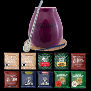Zestaw startowy Yerba Mate Tykwa Bombilla 10x50g