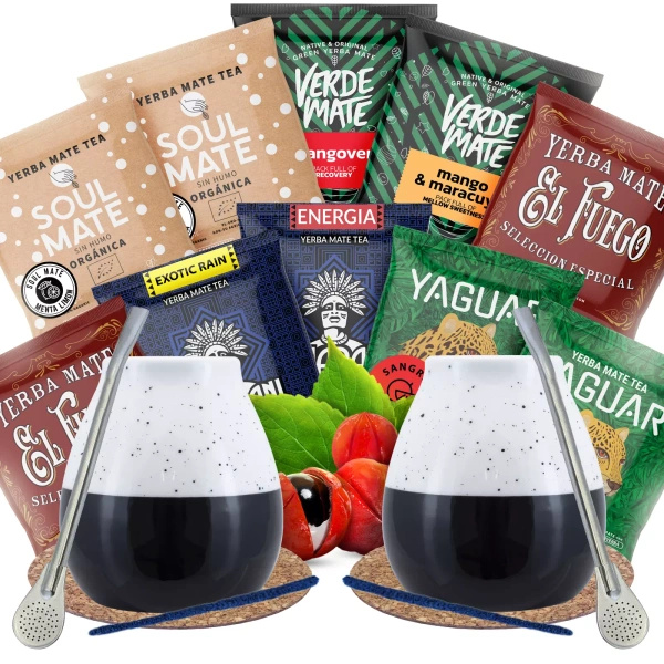 Yerba Mate Zestaw dla Dwojga Owocowy startowy