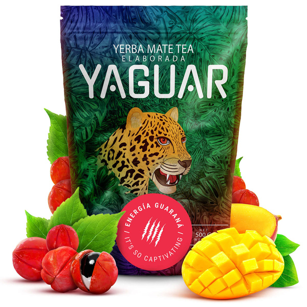 Zestaw Yerba Mate Yaguar Energia 500g Tykwa termos