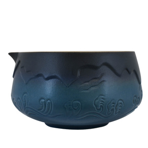 Matchawan – Ceramiczna miseczka do matchy z dzióbkiem – Mountain (niebieska)