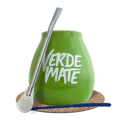 Zestaw startowy Tykwa + Bombilla 19cm Yerba Mate