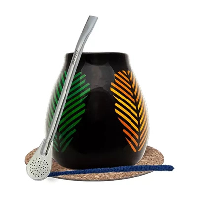 Zestaw Akcesoriów do Yerba Mate: Matero + Bombilla
