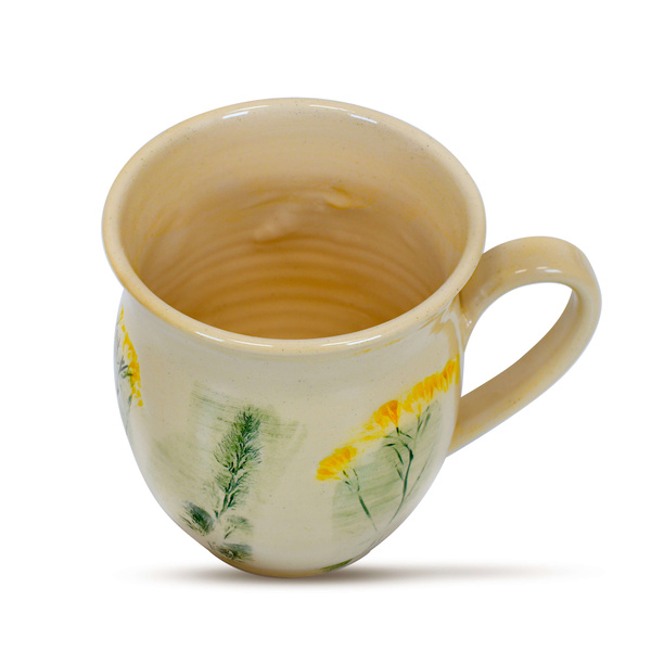 Kubek Ceramiczny Flora Yellow 350 ml – seria Crater