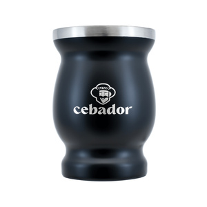 TermoMate Cebador – naczynko termiczne do yerba mate – 190 ml (czarne)