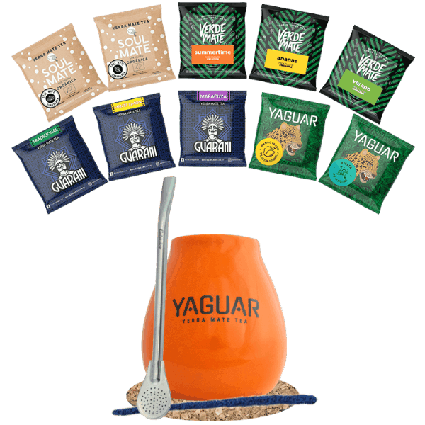 Zestaw startowy Yerba Mate Tykwa Bombilla 10x50g