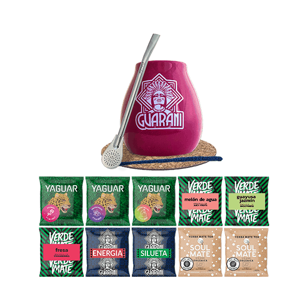 Zestaw Yerba Mate 500g Tykwa Bombilla 10x50g - Zestaw Prezentowy