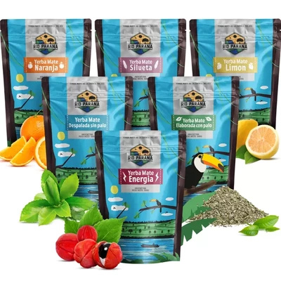 Zestaw Yerba Mate Rio Parana różne rodzaje 6x500g