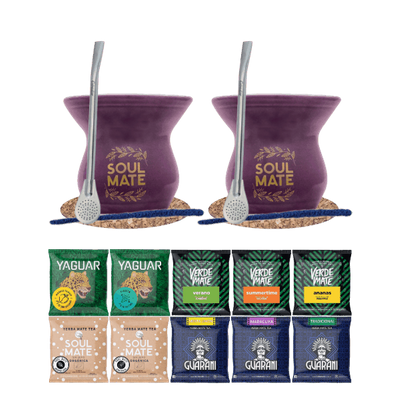 Zestaw Yerba Mate 500g Guarani 10x50g Tykwa Bombilla