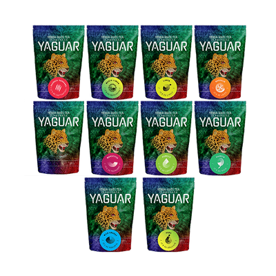 Mega Zestaw Yerba Mate Yaguar Różne 10x 0,5kg