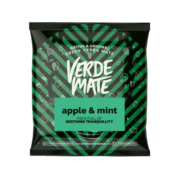 Verde Mate Green Apple & Mint - Zbliżenie