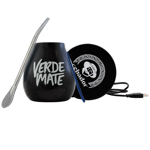 Zestaw Akcesoriów do Yerba Mate: podgrzewacz USB + Matero + Bombilla