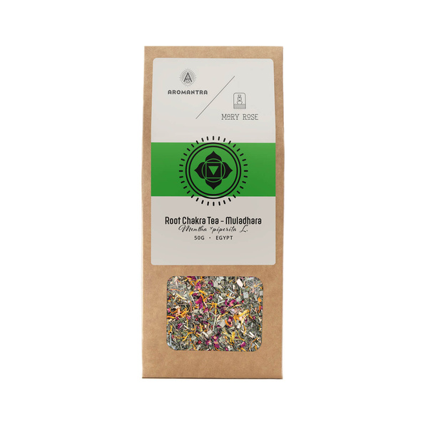 Aromantra x Mary Rose – Herbata na Czakrę Podstawy Muladhara (ziołowa) 50 g