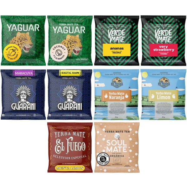Yerba Mate NAJLEPSZE NA START 10x50g TYLKO OWOCOWE