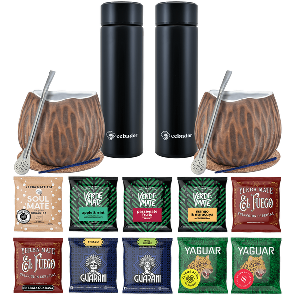 Zestaw Yerba Mate Termos bombilla dla dwojga 500g