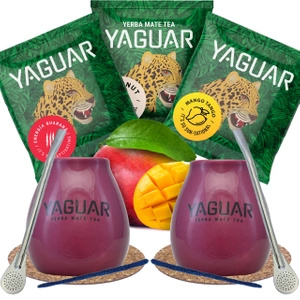 Zestaw Yerba Mate Tykwa Yaguar PREMIUM dla dwojga