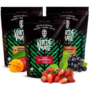 Zestaw yerba mate Verde Mate Green Owocowe 3x500 1,5kg