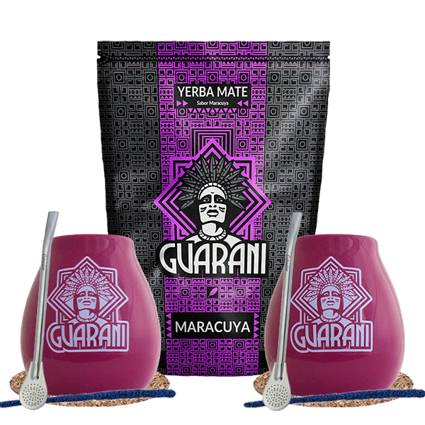 Zestaw Startowy dla dwojga Yerba Mate Guarani Maracuya 500g