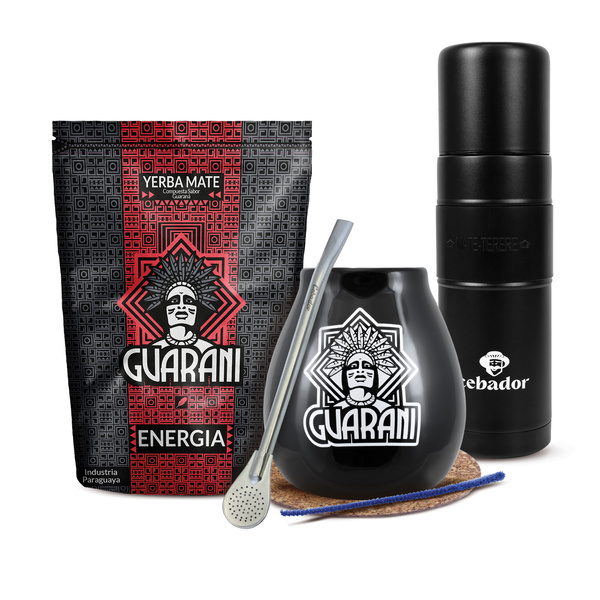 Zestaw Yerba Mate Guarani 500g 0,5kg Yerbomos XL + Matero + Bombilla
